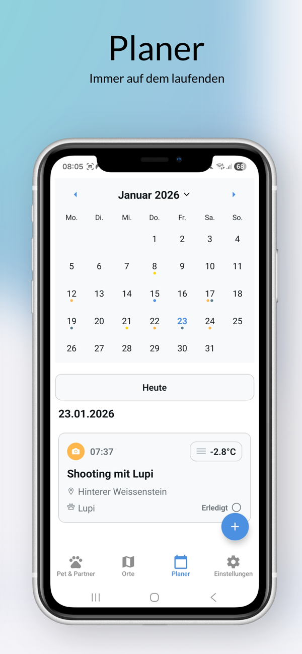 Volle Kontrolle im Planer
