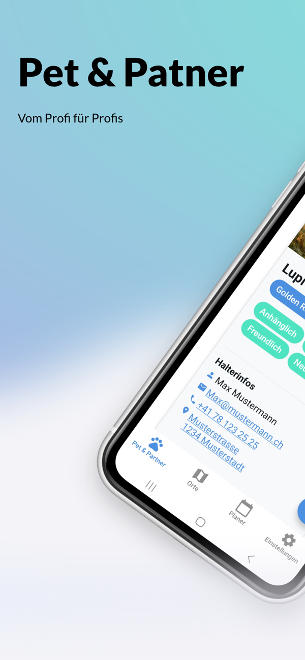 Pet & Partner App Screen 1